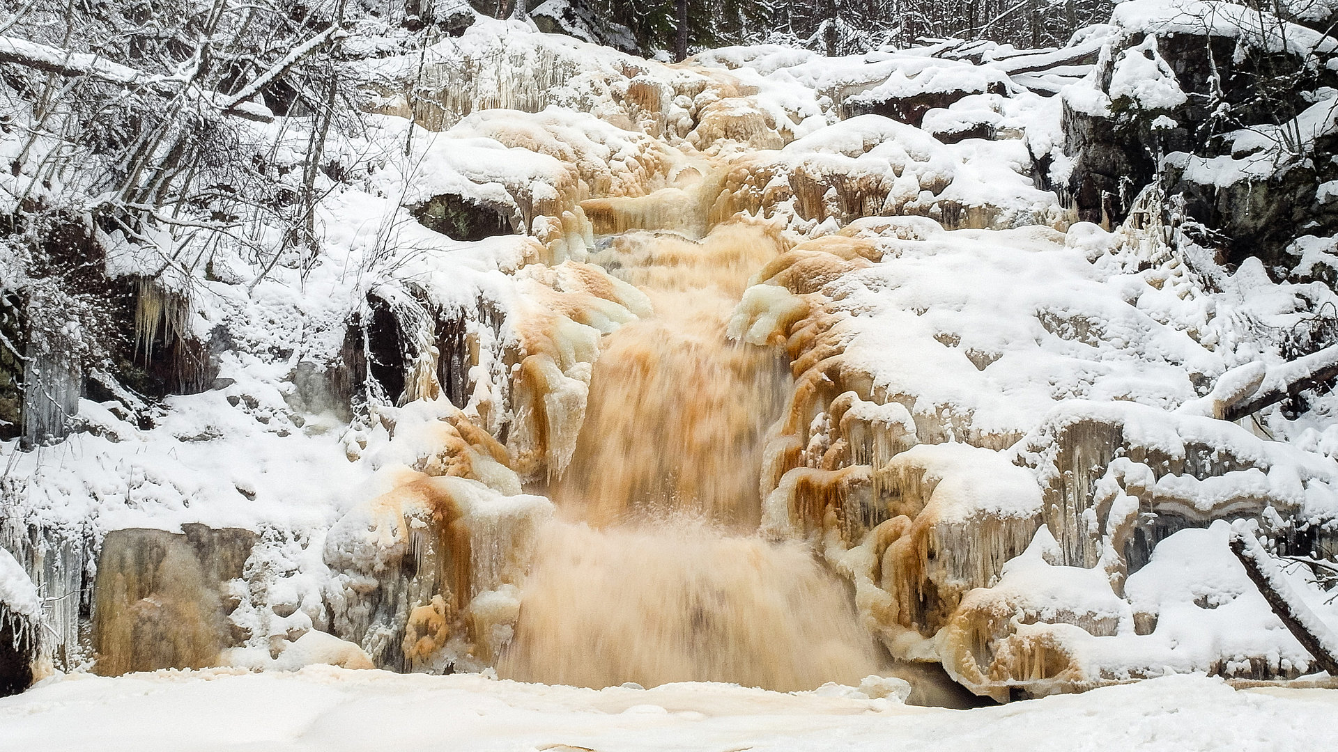 Водопад Койриноя-1 зима